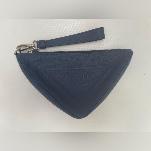 Prada Saffiano Triangle Wristlet - Picture 3 of 9
